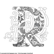 Tons of free coloring pages for adults and kids. Zentangle Monogram Alphabet Letter R Coloring Sheet Mandala Coloring Pages Pattern Coloring Pages Owl Coloring Pages