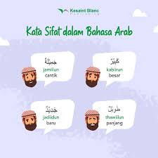 Dalam bahasa arab, pembentukan kata sifat melibatkan dua hal: Kesaint Blanc Mari Mengenal Kata Sifat Dalam Bahasa Facebook