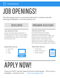 Examples Of Advertisement Job Vacancy Free Download D Templates Papan Desain Anak Kucing Lucu