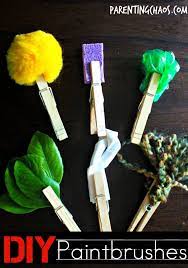 Diy Paintbrushes For Kids Art For Kids Crafts Arts And Crafts For Kids