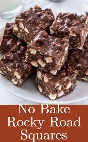 No Bake Rocky Road Bars Christmas Alana Valeria Rocky Road Candy Recipe Rocky Road Recipe Rocky Road Bars