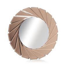 Mirror light bathroom zu spitzenpreisen. Mirror Color Brown Size 50cm Bathroom Mirror Border Makeup Mirror Wooden Frame Large Round Mirror Wall