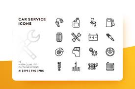 Download Car Services Icon Pack Graphic By Goodware Std Creative Fabrica PSD Mockup Templates
