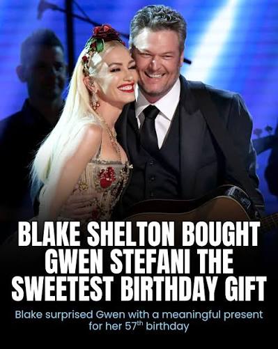 Gwen Stefani turned 57 on Saturday, October 3, and she showed off the  thoughtful gift that Blake Shelton gave her.  https://go.countryrebel.com/BlakeGivesGwenGift