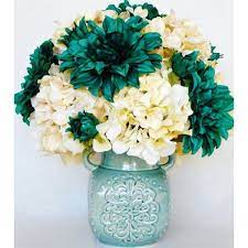 We did not find results for: Artificial Flower Arrangement Green Teal Dahlias Cream Colored Hydrangea In A Teal Artificial Flower Arrangements Fake Flower Arrangements Flower Arrangements
