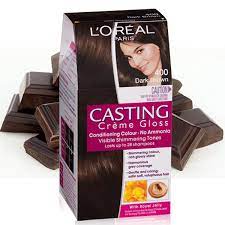 Casting Creme Gloss Dark Brown 400 Icedchocolates Hair Gloss Shimmering Color Hair