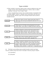 Sindiran itu dapat diungkapkan dengan lawan kata (antonim) 4. Doc Tugas Anekdot G Hh Academia Edu