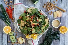 Over the years i've become quite the pro at leftover. Roasted Kale Salad W Easy Hummus Dressing Oil Free