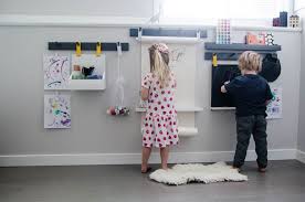 Wall Mounted Art Station For Kids Crate Kids Blog Art Wall Kids Kids Creative Space Space Savers Bedroom