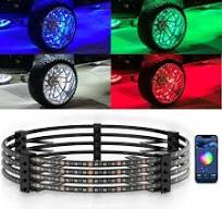 17.5″ V1 RGBW LED Wheel Ring Lights 4pcs Neon Wheel Rim Lights w/Turn  Signal & Braking Function