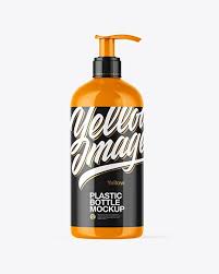 Download Amber Cosmetic Bottle With Pump Mockup In Bottle Mockups On Yellow Images Object Mockups Yellowimages Mockups