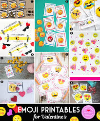 Valentine's day dedicated free valentine emoji set. Cute Emoji Printables For Valentine S Day Cards That Are Free