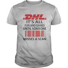 Simply delivered. is also a powerful and this guide introduces you to the different versions of the dhl logo, helps you calculate the recommended logo size for your needs, provides. Dhl Logo It S All Fun And Games Until Someone Misses A Scan Shirt