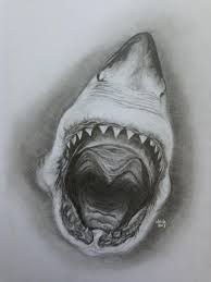 I'm pretty happy with how it came out, what. Terrible Black And White Shark Jaws Tattoo Design Tattooimages Biz
