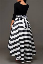 Black And White Striped Maxi Skirt Plus Size Plus Size Black Top Striped Skirt Sets Black Skirt Long Dresses Maxi Dress