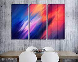 Abstract Smudge Paint Wall Art Metal Print Decor Ready To Hang Etsy Wall Art Painting Metal Wall Art Decor