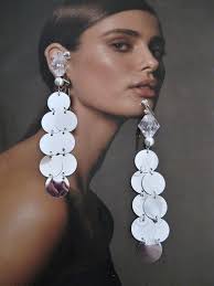 Extra long 2025 silver earrings