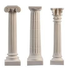 Greek Column Set Corinthian Ionic Doric Order Architecture Alabaster Greek Columns Corinthian Order Doric