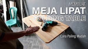 Memisahkan meja kerja dengan tempat istirahat akan membuat kamu lebih fokus melakukan aktivitas. Bikin Sendiri Meja Lipat Dinding Pakai Engsel Siku Youtube
