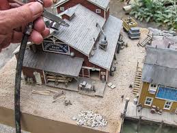 Cleaning Up An Old Model Railroad Scene Model Railroad Academy Model Railroad Model Trains Model Train Layouts
