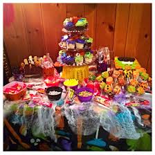 Halloween Candy Table Halloween Candy Table Halloween Party Kids Candy Table