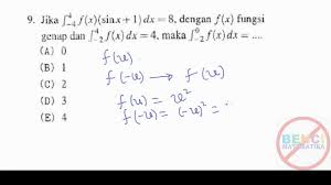 We did not find results for: Sbmptn 2017 Matematika Saintek Integral Fungsi Genap No 9 Youtube