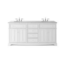 Home Decorators Collection Fremont 72 In W X 22 In D Double Vanity In White With Granite Vanity Top In Grey With White Sink Granite Vanity Tops White Sink Double Vanity