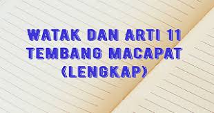 Maybe you would like to learn more about one of these? Arti Dan Watak 11 Tembang Macapat Zona Artikel Baru