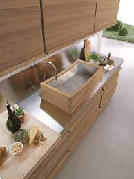 Timber Vessel Sink Linear Fitted Kitchen Only One By Riva 1920 Kitchen Kitchen Inspirations Kitchen Furniture