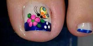 Diseños de uñas para pies. Una Mariposa Disenos De Unas Pies Arte De Unas De Pies Unas De Los Pies Bonitas