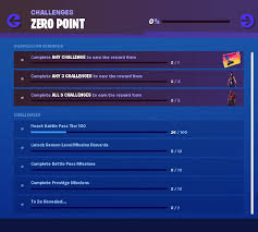 They're never specific about when a season starts because it's a big job switching things over and they can never be. Fortnite Zero Point Challenges Rewards And How To Complete Them Tips Prima Games