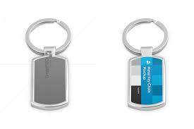 Metal Key Chain Design Mockup Mockup Design Keychain Mockup