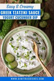 Greek Tzatziki Sauce Yogurt Cucumber Dip Recipe In 2020 Tzatziki Sauce Veggie Recipes Healthy Tzatziki