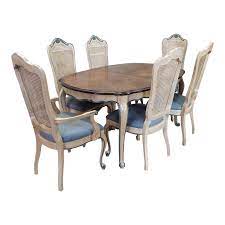 The table has a minimalistic design with easy and good functioning. 1960s French Provincial Dining Table W 6 Chairs Chairish