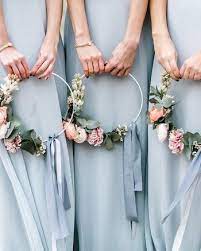 See more ideas about bridal bouquet, wedding bouquets, wedding flowers. Hoop Bouquets Sabrina Licata Bridesmaids Simple Wedding Bouquets Unique Wedding Bouquet Wedding Flower Guide