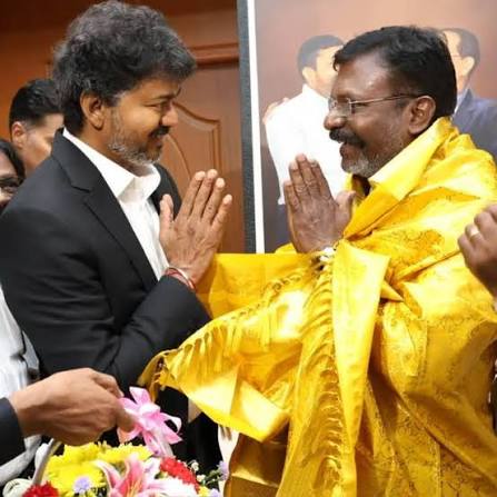 முதலமைச்சர் விஜய் அவர்கள் எழுச்சிதமிழர் அவர்களை சந்தித்து ஆசி பெற்றார்....  #vck #thirumavalavan #thalapathyvijay #tvkfortn🇪🇦