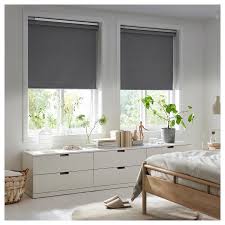 Fyrtur Blackout Roller Blind Wireless Battery Operated Gray 34x76 Ikea Blackout Roller Blinds Smart Blinds Ikea Home