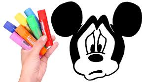 Dibujo De Mickey Mouse Triste Videos Para Ninos Youtube Puedes colorear la cara de mickey mouse con los materiales que más te gusten: dibujo de mickey mouse triste videos para ninos