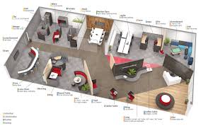 Attach Office To Back Space Of Lounge In V Large Open Plan Attach Industrialofficespaceo In 2020 Open Office Design Open Office Layout Office Open Plan