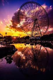 acafe 葛西臨海公園 夕暮れの観覧車 nature photography beautiful landscapes beautiful nature