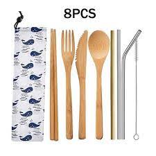 Maybe you would like to learn more about one of these? 8pcs Set Portable Bamboo Cutlery Set With Case For Kids Reusable Utensils Bamboo Utensils Cutlery Set