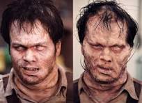 In Men In Black, the Edgar suit decomposes as the movie goes ...