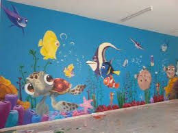 Okul Duvar Boyama Google Da Ara Childcare Childcare Cartoon Murals For Kids Mural Painting