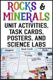 Rocks And Minerals Activities And Anchor Chart Rock