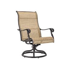 Dine Outdoors In Style With The Moreaux Outdoor Swivel Sling Chair Its Cast Aluminum Frame Has The Beautiful Look Of Wrought Sling Chair Outdoor Chairs Chair