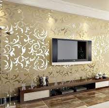Decorative Wall Papers With Versatile Design And Color To Suit Your Decor Wallpapers And Backgrounds It Ch Wallpaper Living Room Gold Living Room Living Decor