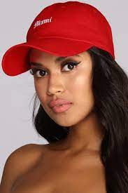 Mami Script Hat Headband Hairstyles Hair Clips Red Hats