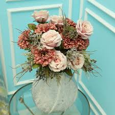 Purple daisy artificial decorative flower in contemporary vase. Purple Daisy Rose Silk Flowers Artificial Flowers Fake Flowers Yatai