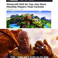 More Thanos Meme Minecraft Memes Really Funny Memes Minecraft Funny