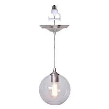 Led remodel and new construction white ic gimbal recessed light kit. Brushed Nickel Finish With Clear Glass Globe Instant Pendant Light Conversion Kit Recessed Light Conversion Kit Screw In Pendant Light Recessed Lighting